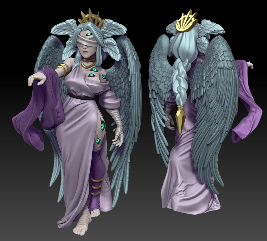 Twin Goddess Miniatures - Ophelia Angelic - Goddess 2024 April