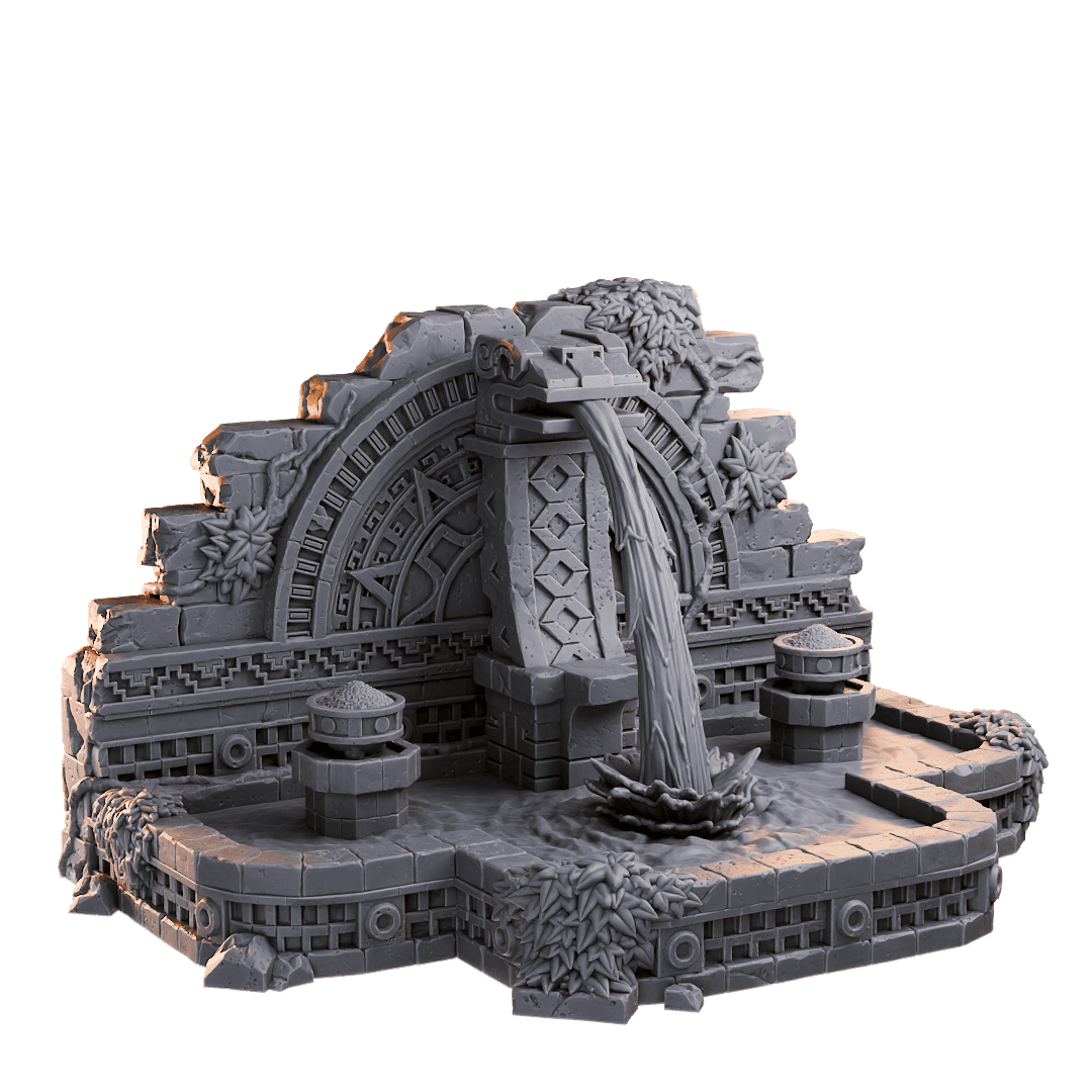 Loot Studio - Orac Water Fountain, 6x10.5cm Terrain - Tomb of the Serpent God 2025 June