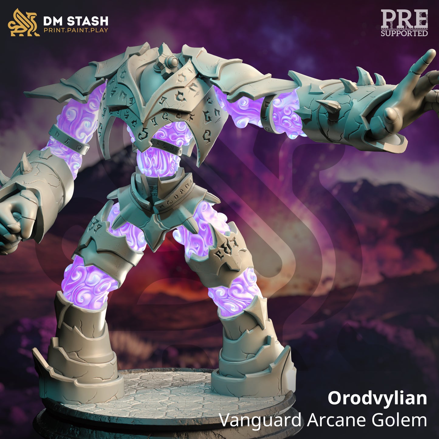 DM Stash - Orodvylian Vanguard Arcane Golem - Elves and Men 2023 April 2 Year Anniversday Special