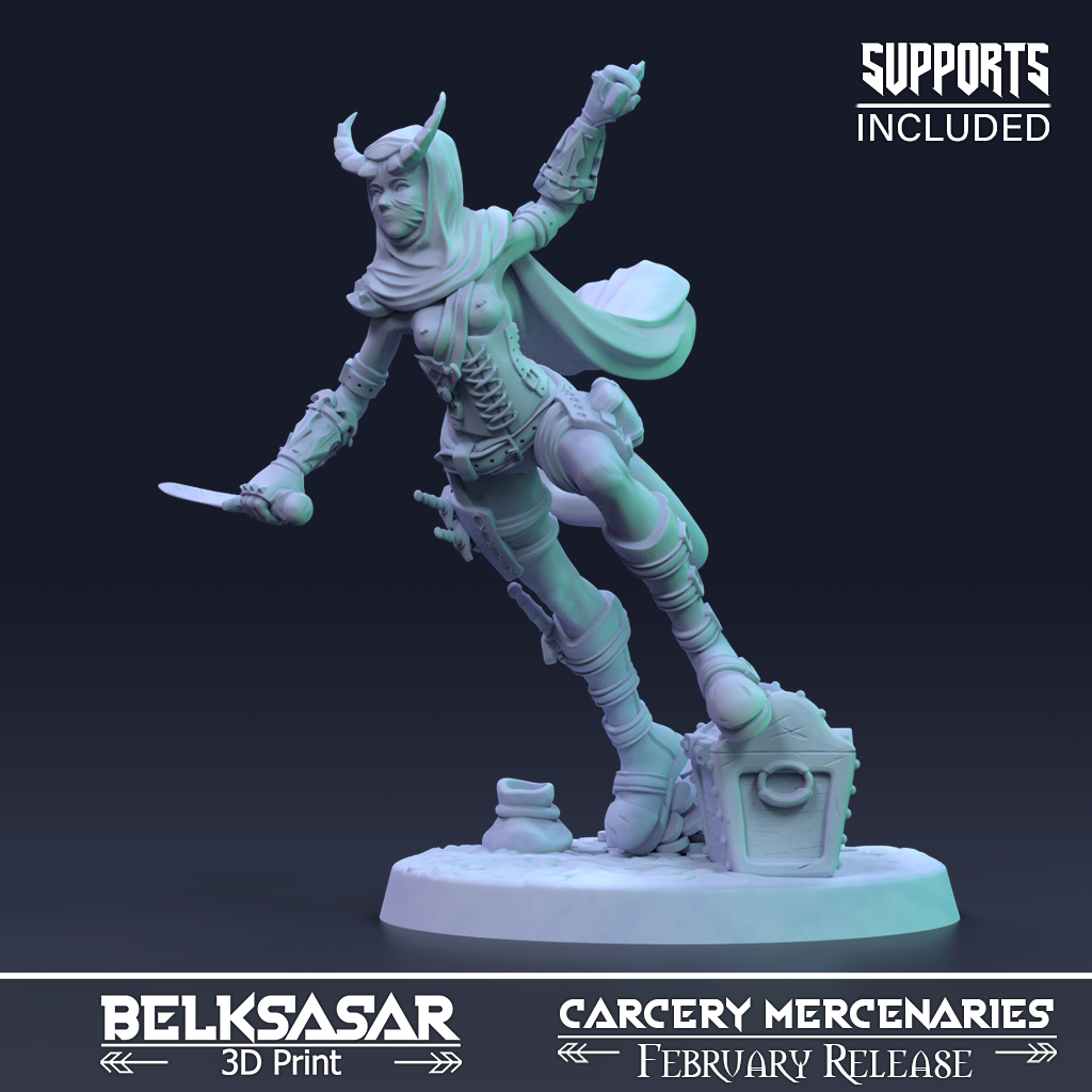 Belksasar - Dahlia Stinger Tiefling - Carcery Mercenaries 2022 February