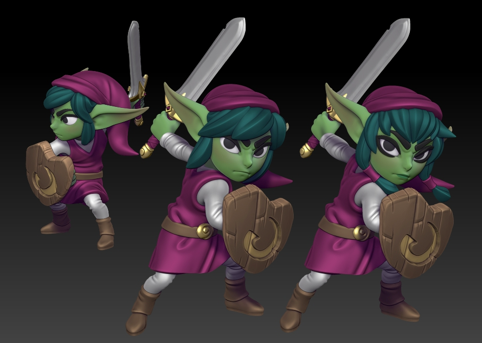 Twin Goddess Miniatures - Plink / Plinkle - Goblin Adventurer - Hero Tier 2024 May