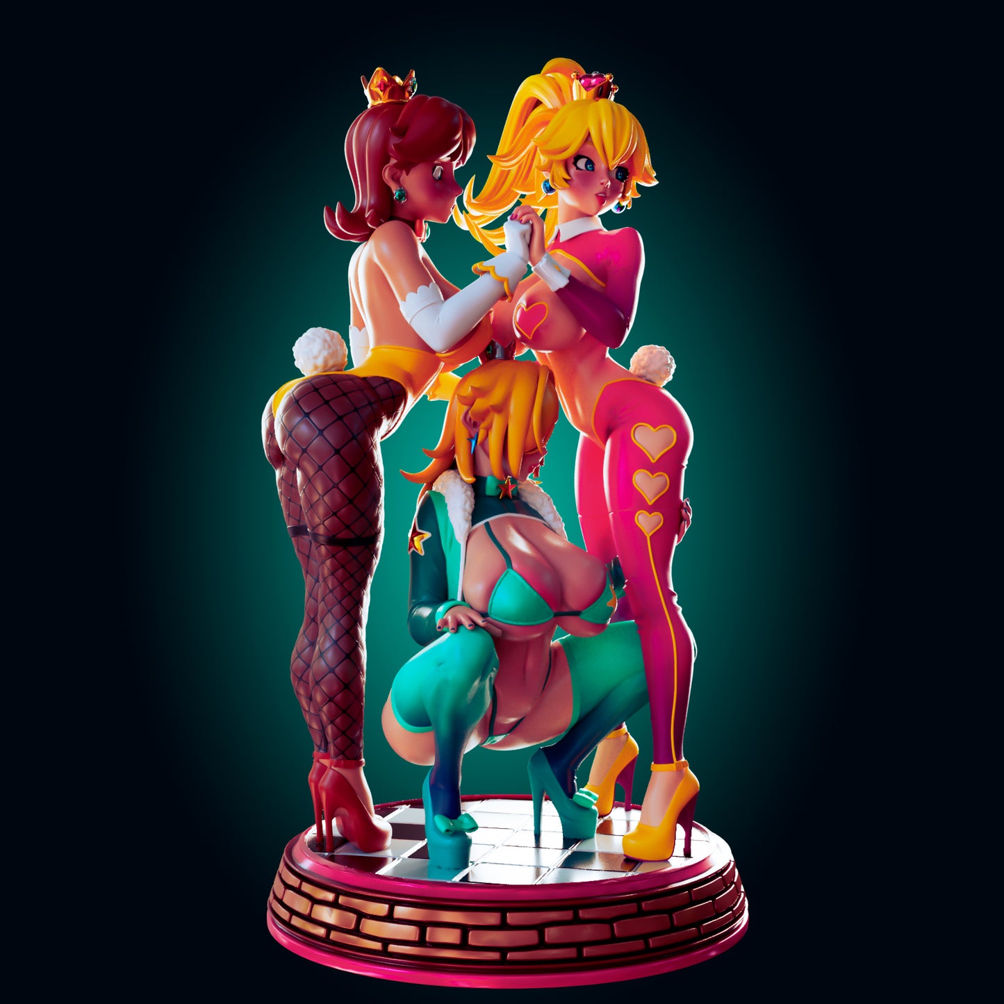 Officer Rhu - Trio Princess, Princess Peach, Princess Daisy and PrincessRosalina