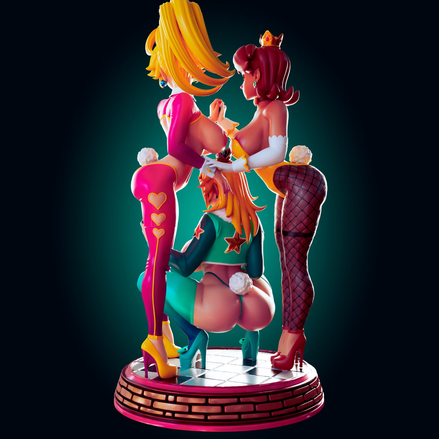 Officer Rhu - Trio Princess, Princess Peach, Princess Daisy and PrincessRosalina