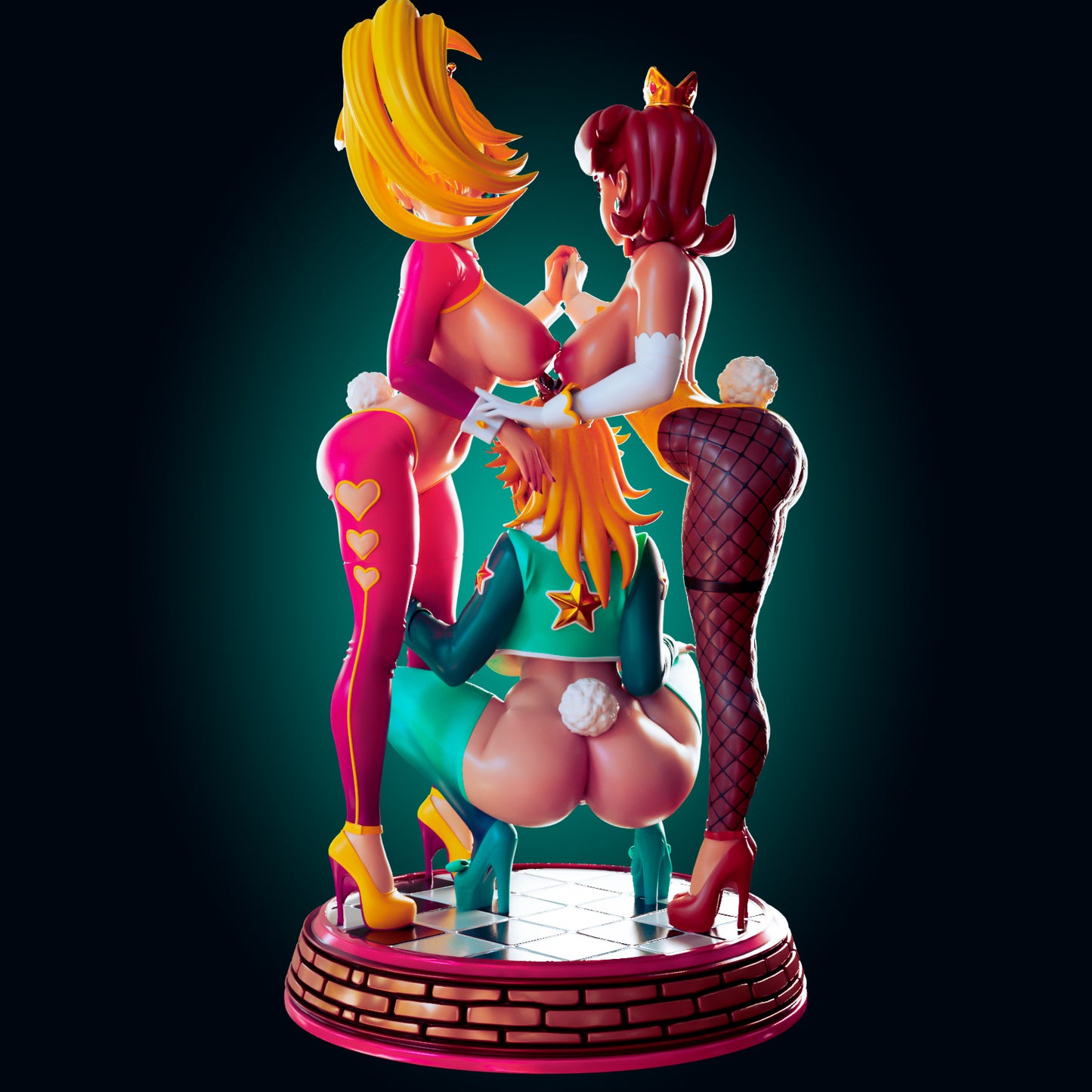 Officer Rhu - Trio Princess, Princess Peach, Princess Daisy and PrincessRosalina