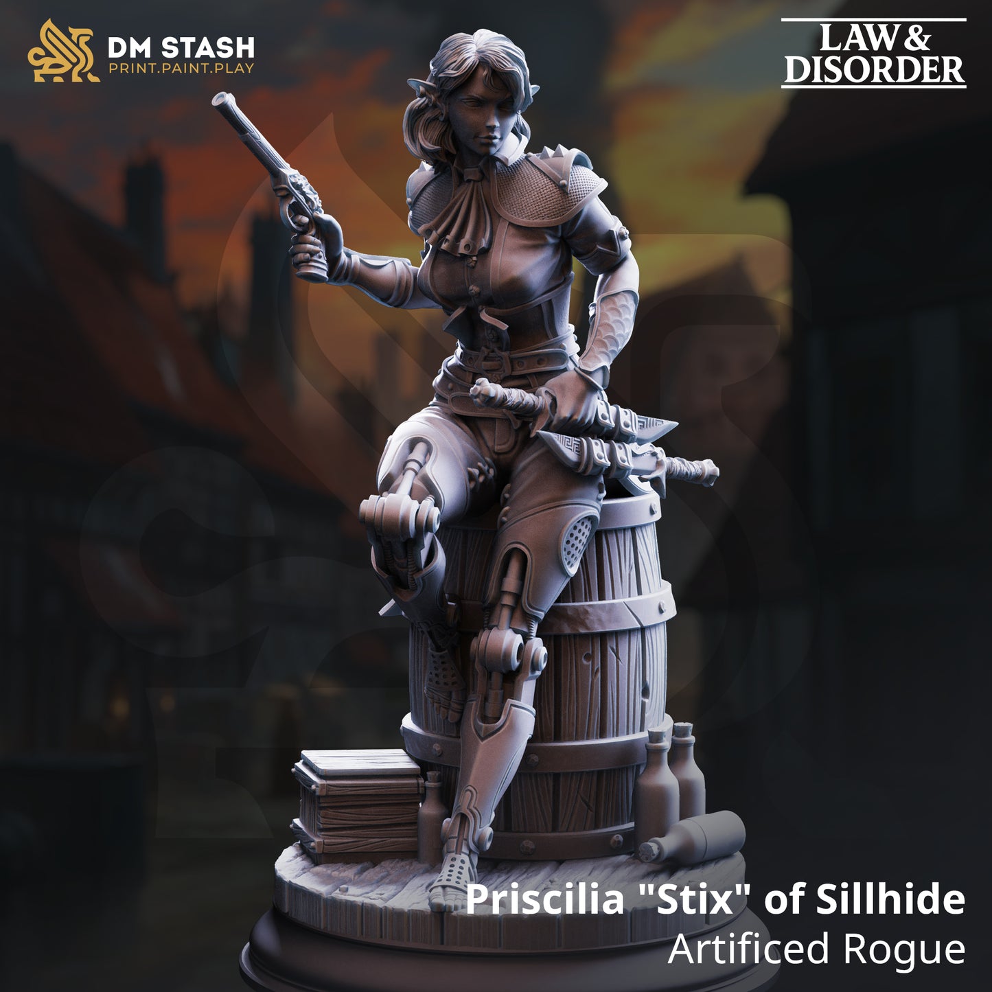 DM Stash - Priscilia Stix of Sillhide. Artificed Rogue - Law & Disorder 2025 December