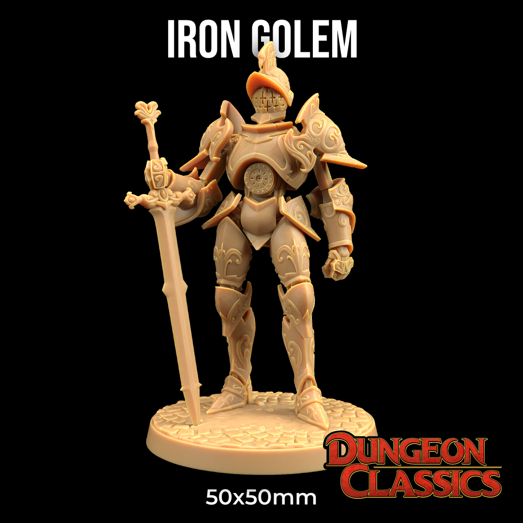 Dungeon Classics - Iron Golem (Construct) 2024 November Release 35mm