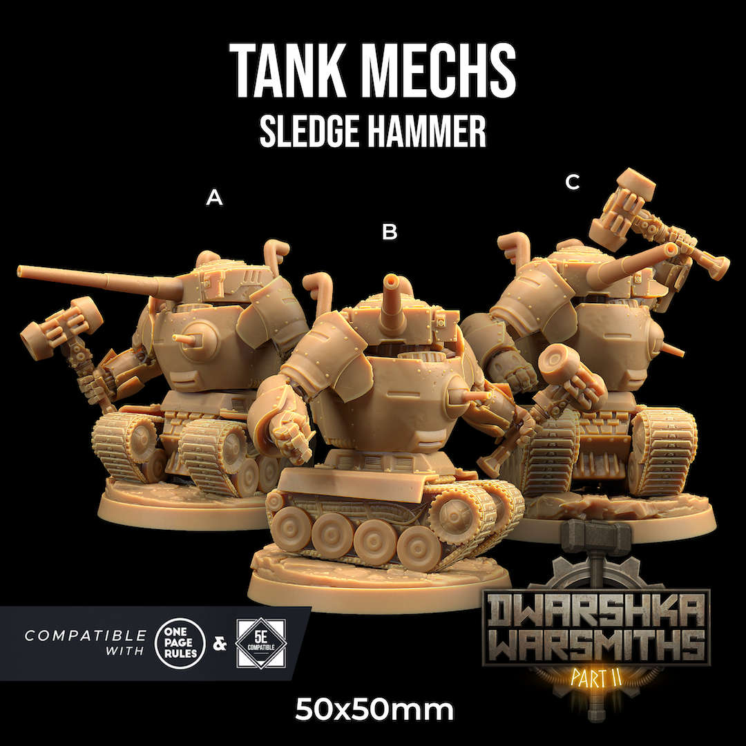 Dragons Trappers Lodge - Artificer Tech Mech, Sledge Hammer (Large) - Dwarshka Warsmiths Pt. 2 2025 September