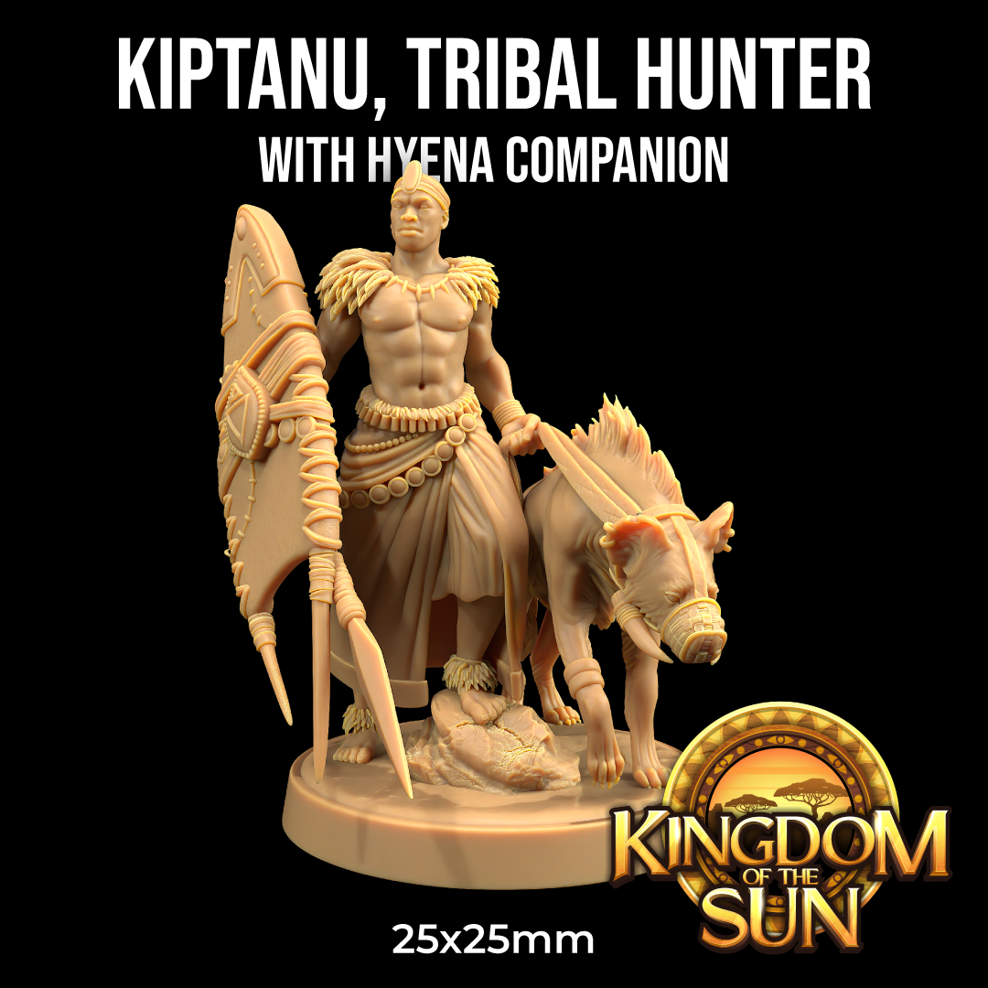 Dragons Trappers Lodge - Kiptanu, Tribal Hunter with Hyena Companion - Kingdom of the Sun 2025 April