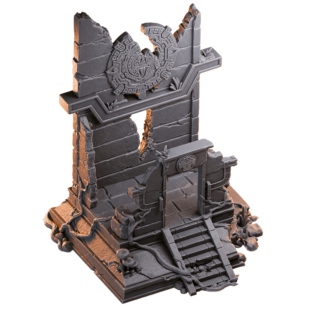Loot Studio - Ravaged Orac Temple (FDM), 15x10.5cm Terrain - Tomb of the Serpent God 2025 June