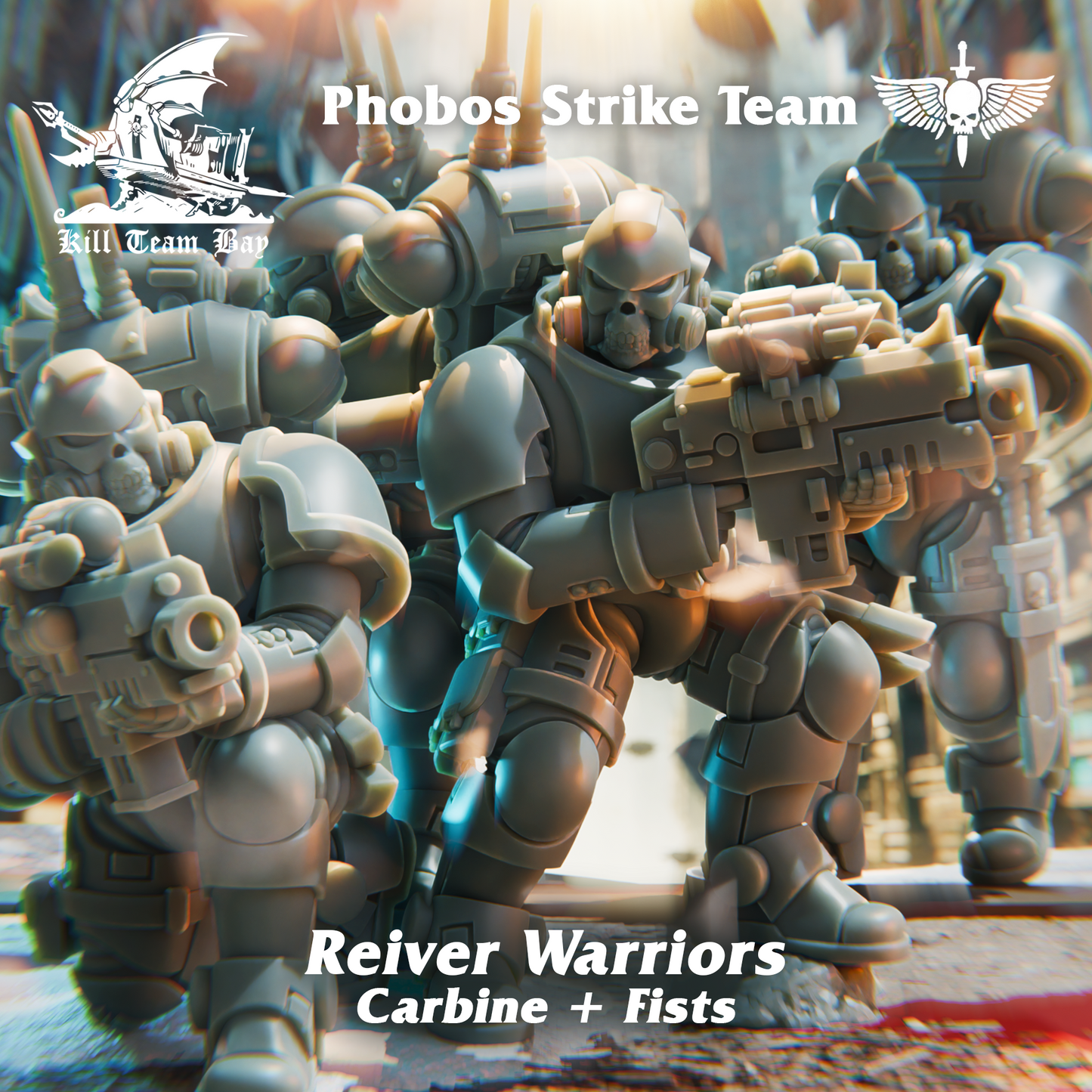 Kill Team Bay - Reiver Warriors Carbines and Fists (4), Phobos Strike Team- Warhammer 40K