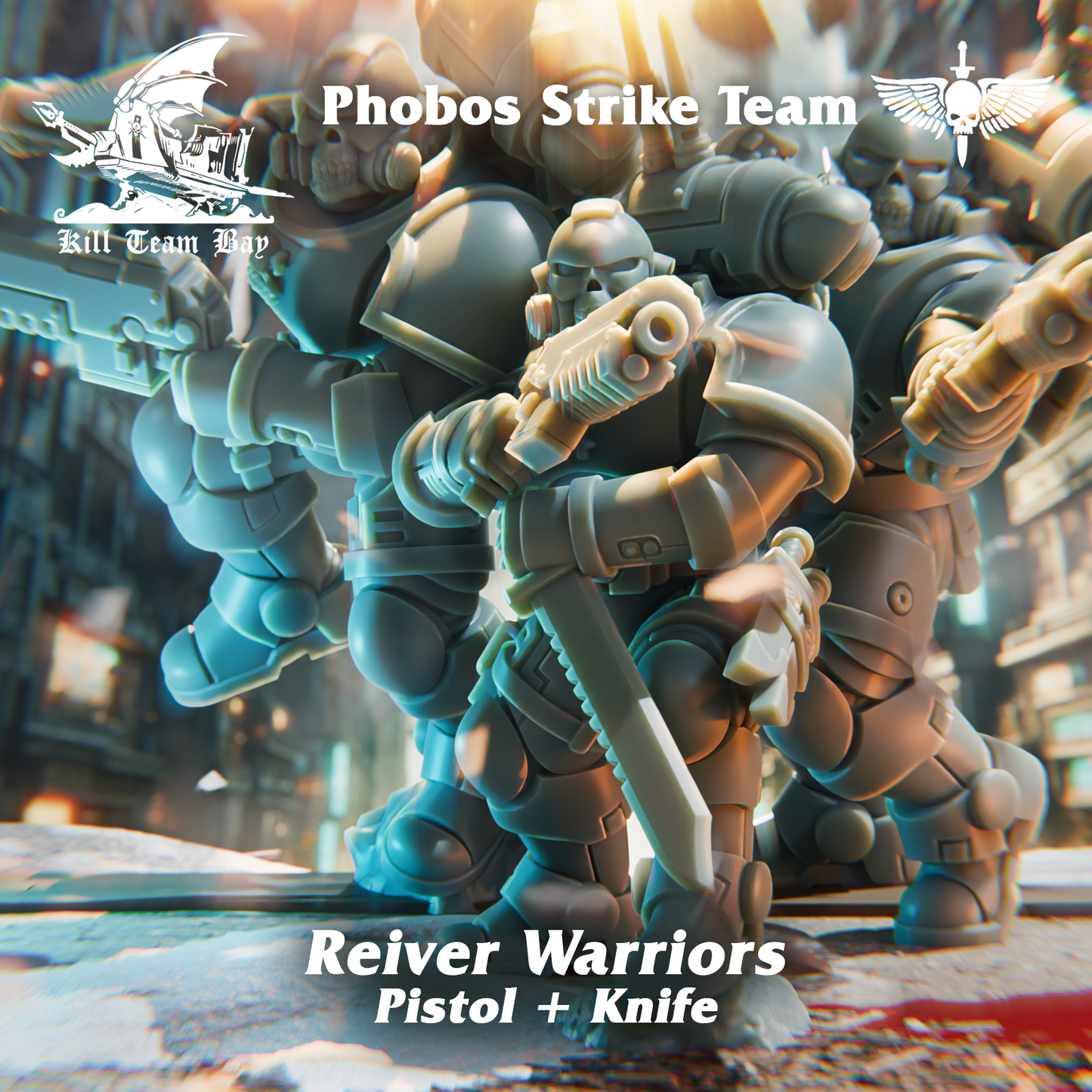 Kill Team Bay - Reiver Warriors Pistols and Knife (3), Phobos Strike Team- Warhammer 40K