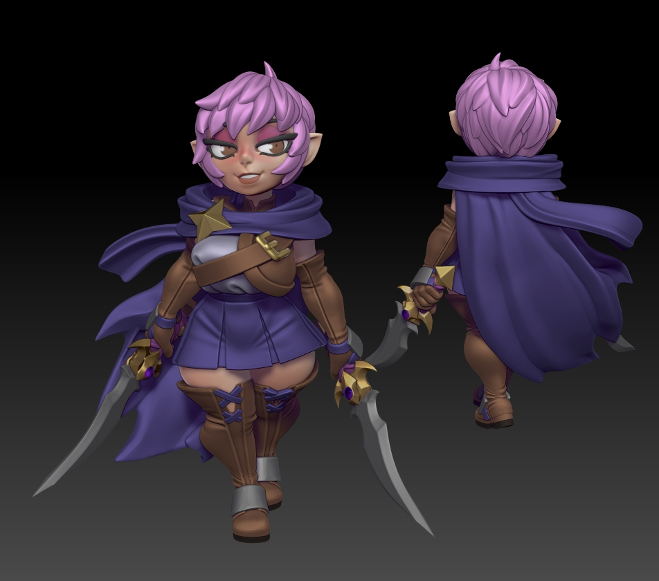 Twin Goddess Miniatures - Rinny the Halfling Rogue - Hero Tier 2024 May