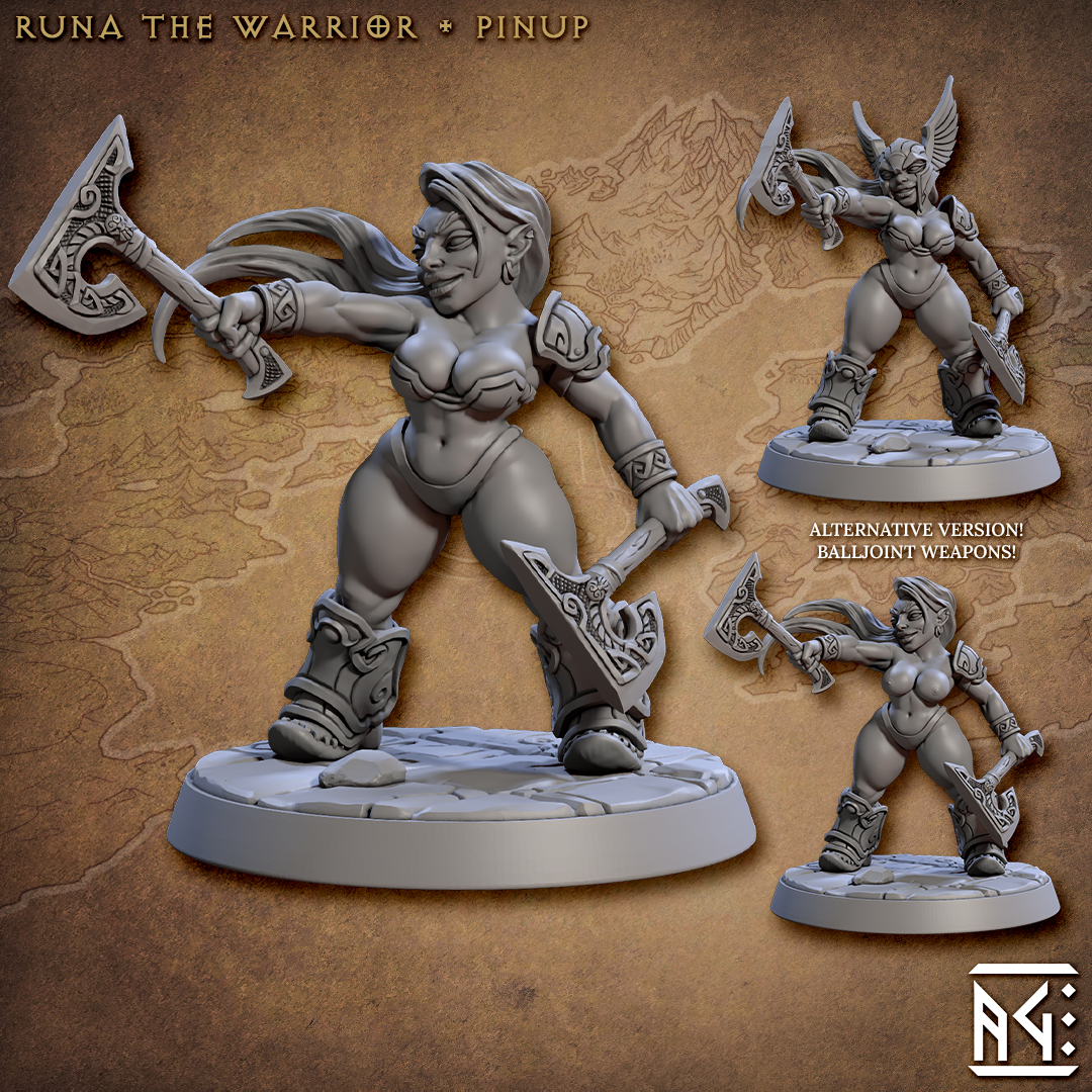 Artisan Guild - Runa the Warrior, Pinup- Dwarven Runic Warriors 2023 April