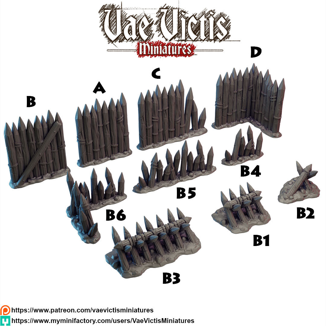 Vae Victis Miniatures - Wood Barricades - Gnoll Warband 2022 Dicember