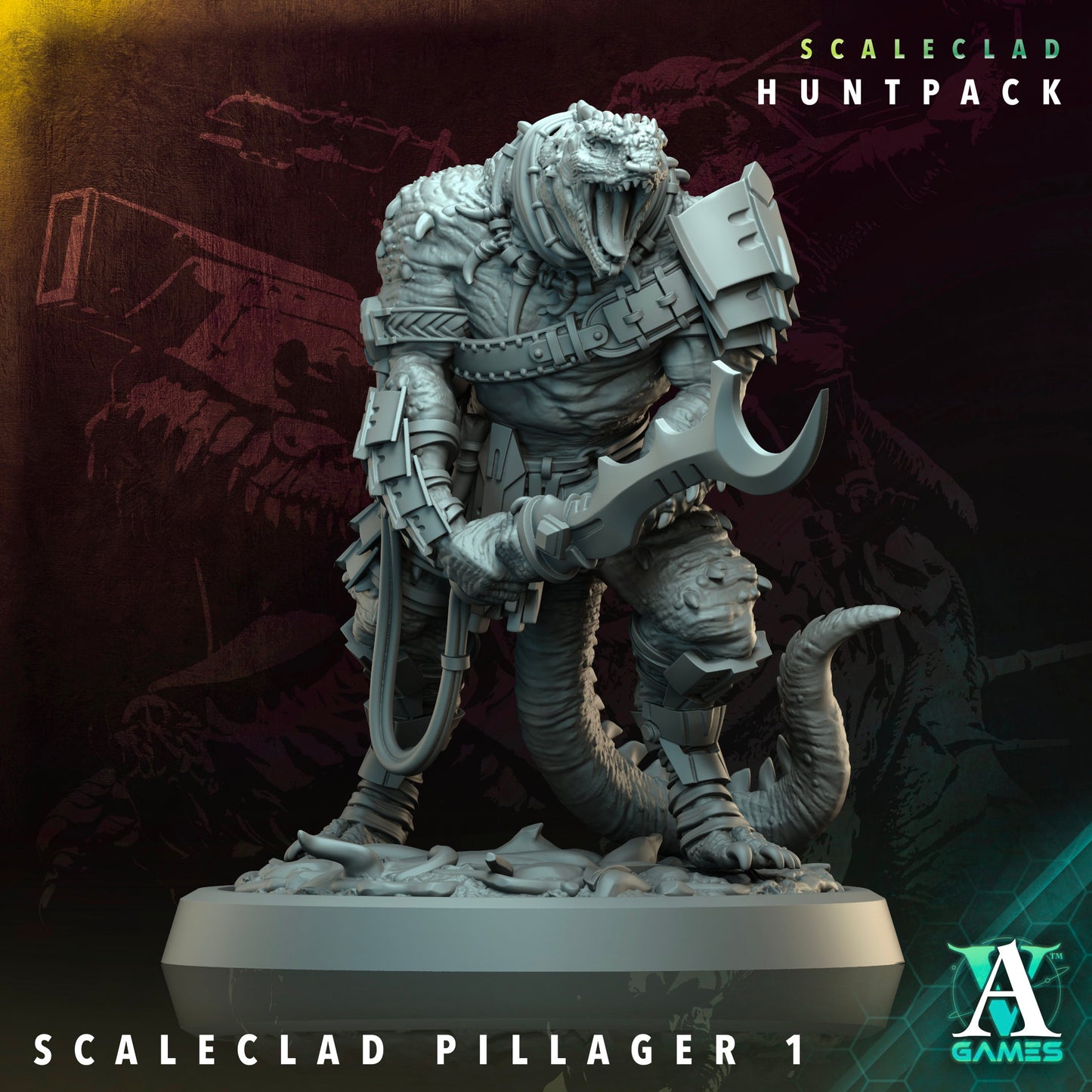 Archvillain Games Sci‐Fi - Scaleclad Pillager 1 - Scaleclad Huntpack 2024 December