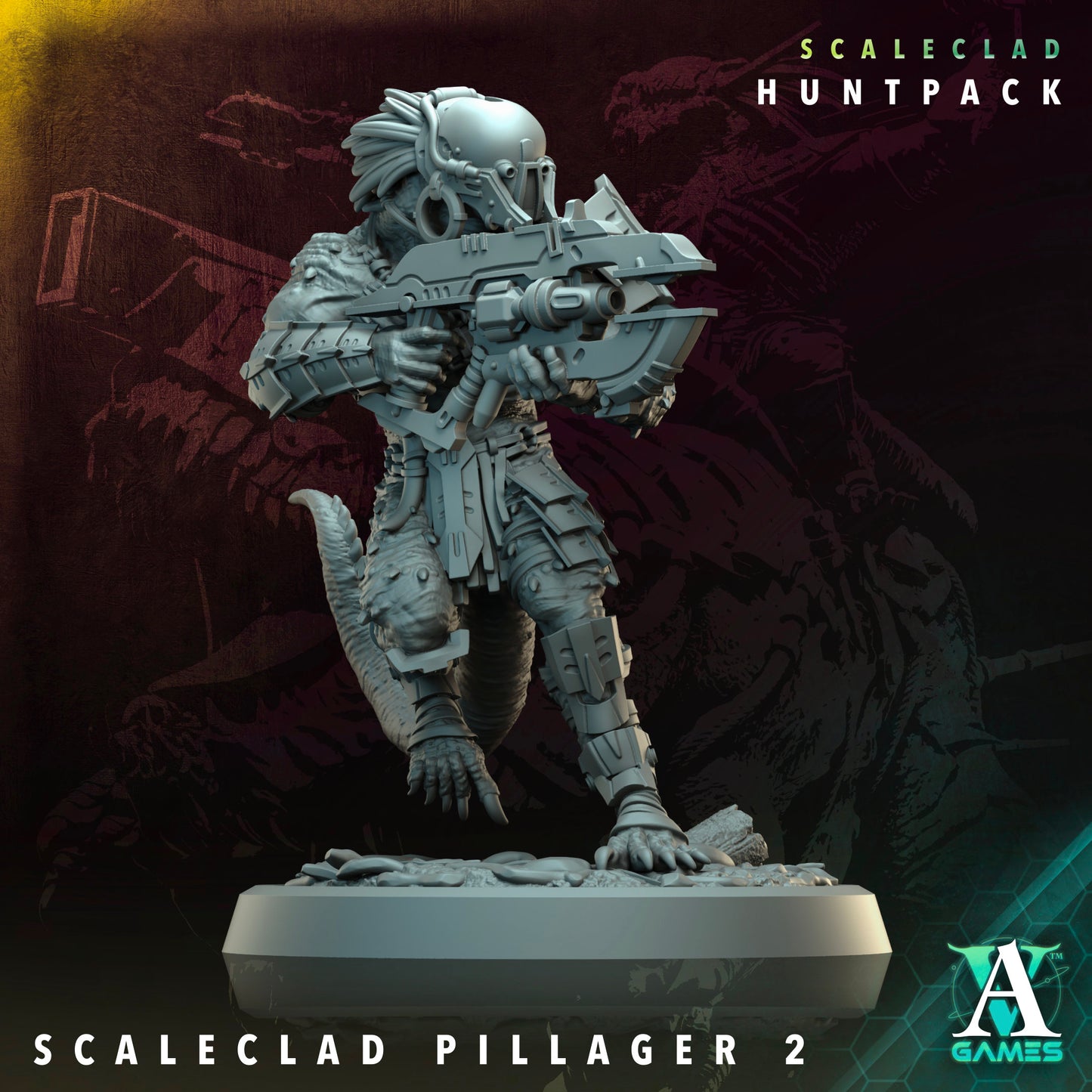 Archvillain Games Sci‐Fi - Scaleclad Pillager 2 - Scaleclad Huntpack 2024 December