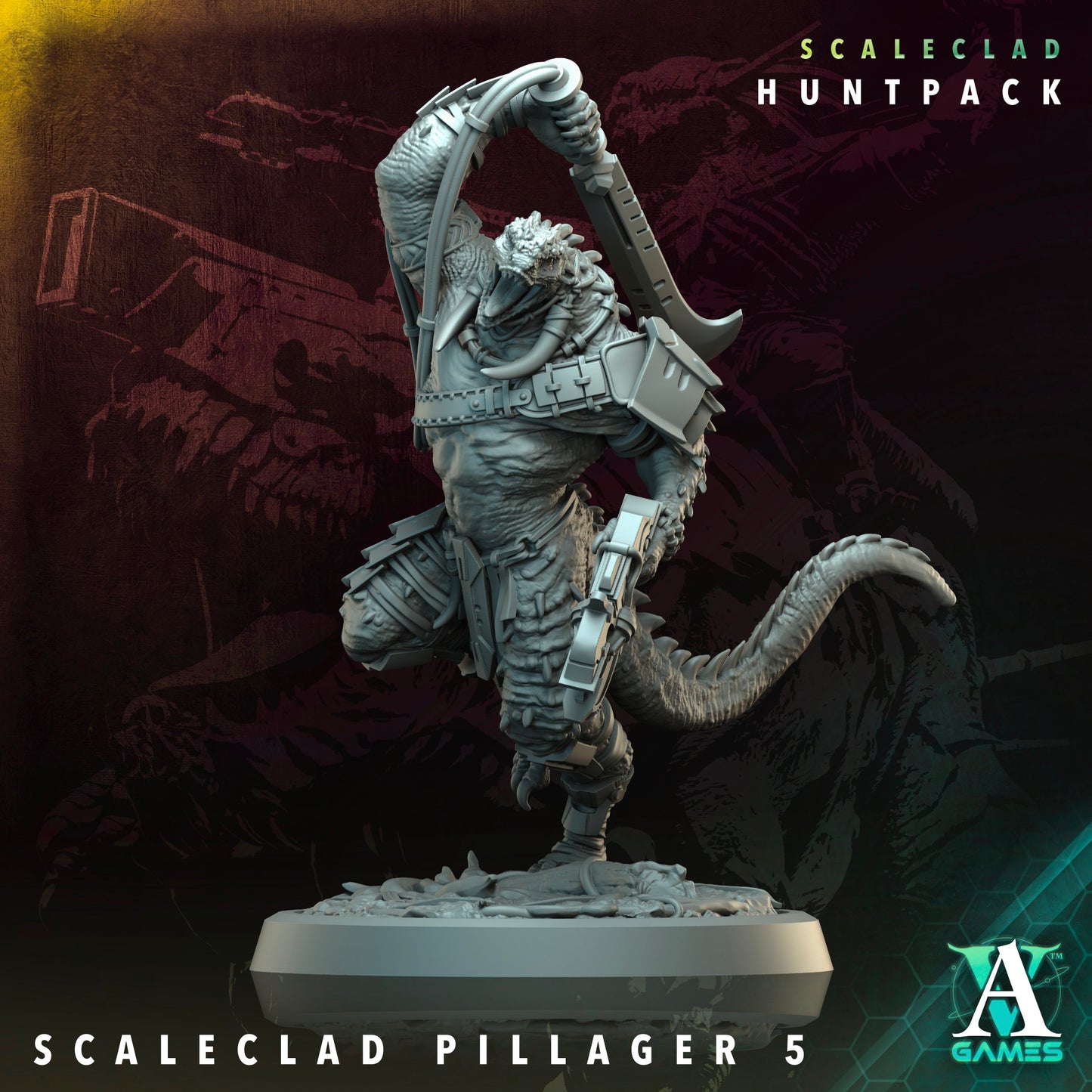 Archvillain Games Sci‐Fi - Scaleclad Pillager 5 - Scaleclad Huntpack 2024 December