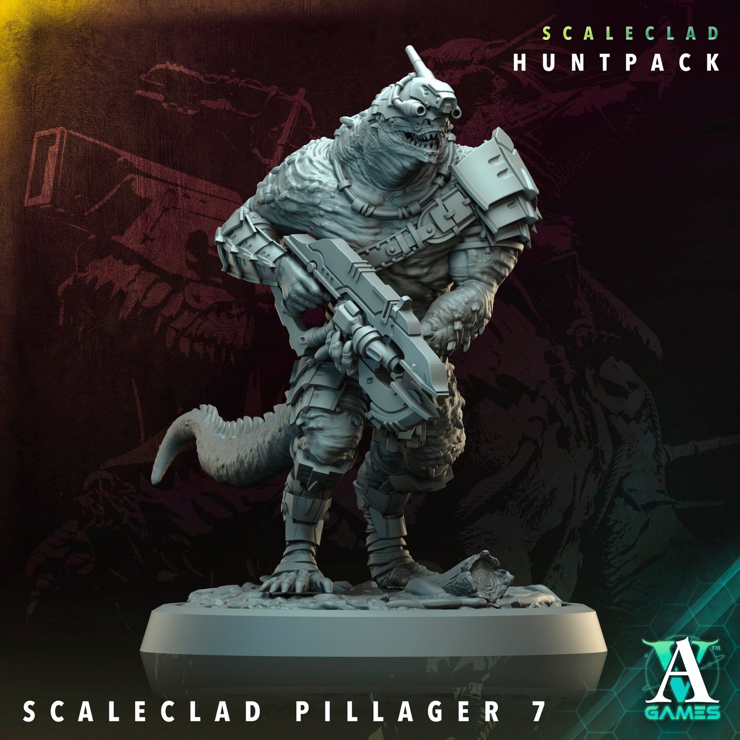 Archvillain Games Sci‐Fi - Scaleclad Pillager 7 - Scaleclad Huntpack 2024 December