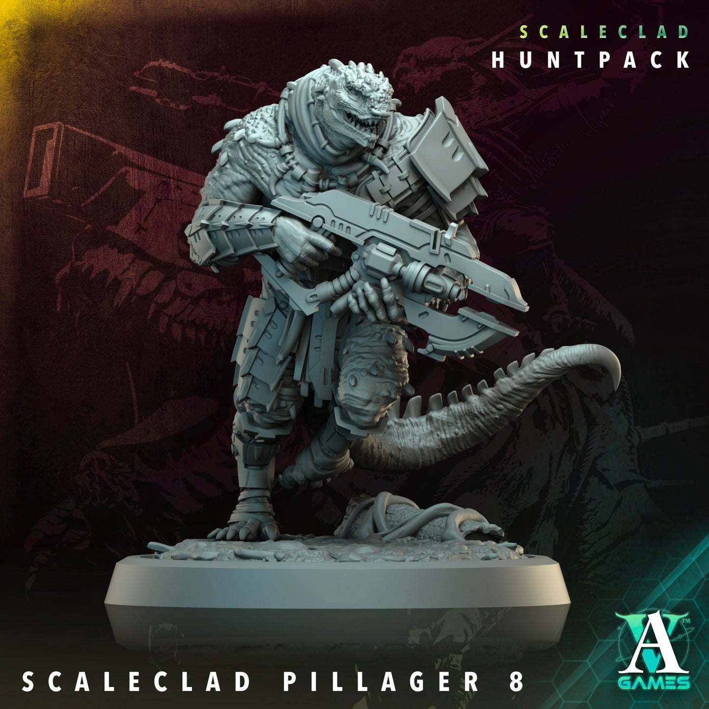 Archvillain Games Sci‐Fi - Scaleclad Pillager 8 - Scaleclad Huntpack 2024 December