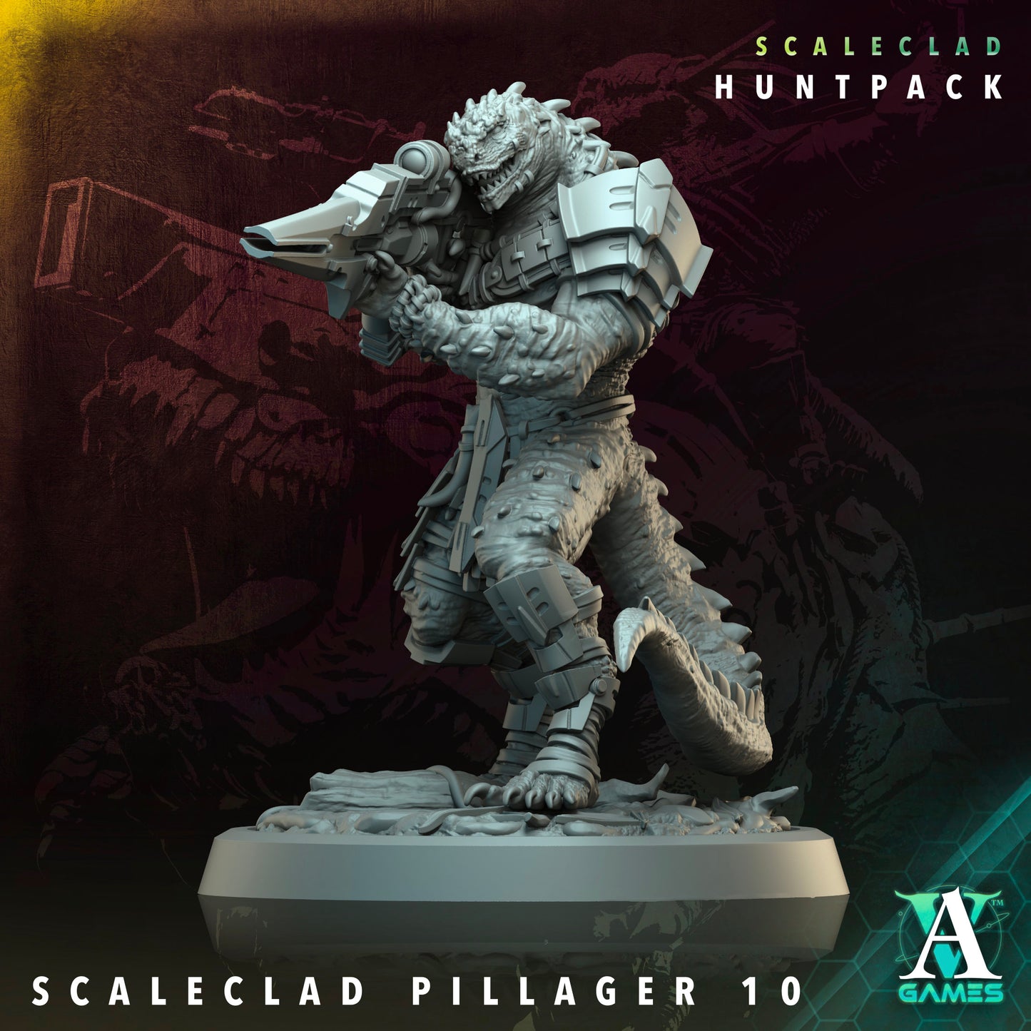 Archvillain Games Sci‐Fi - Scaleclad Pillager 10 - Scaleclad Huntpack 2024 December