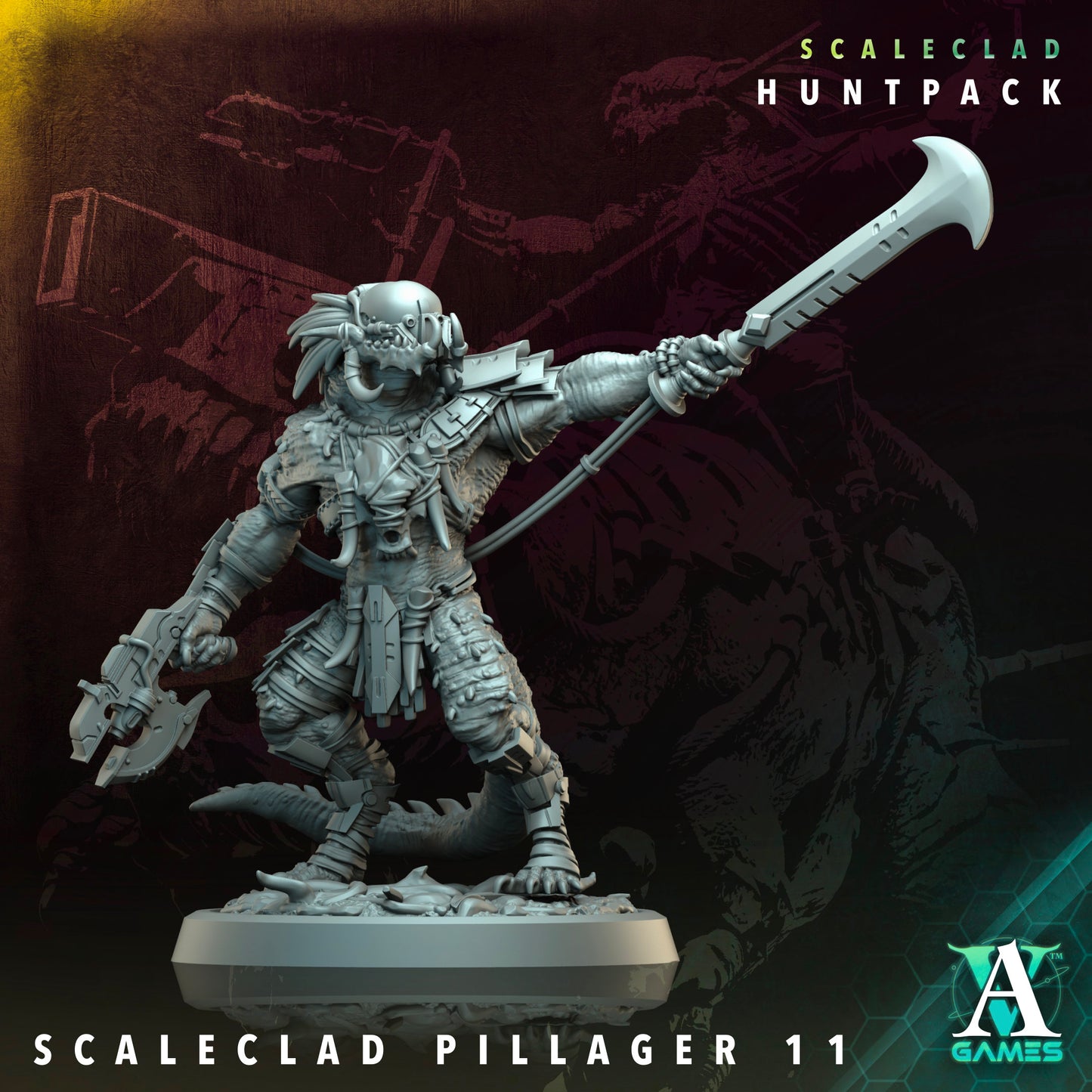Archvillain Games Sci‐Fi - Scaleclad Pillager 11 - Scaleclad Huntpack 2024 December