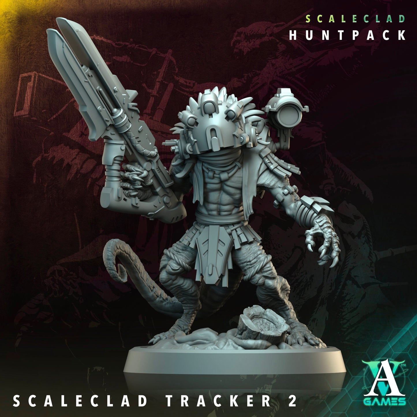 Archvillain Games Sci‐Fi - Scaleclad Tracker 2 - Scaleclad Huntpack 2024 December