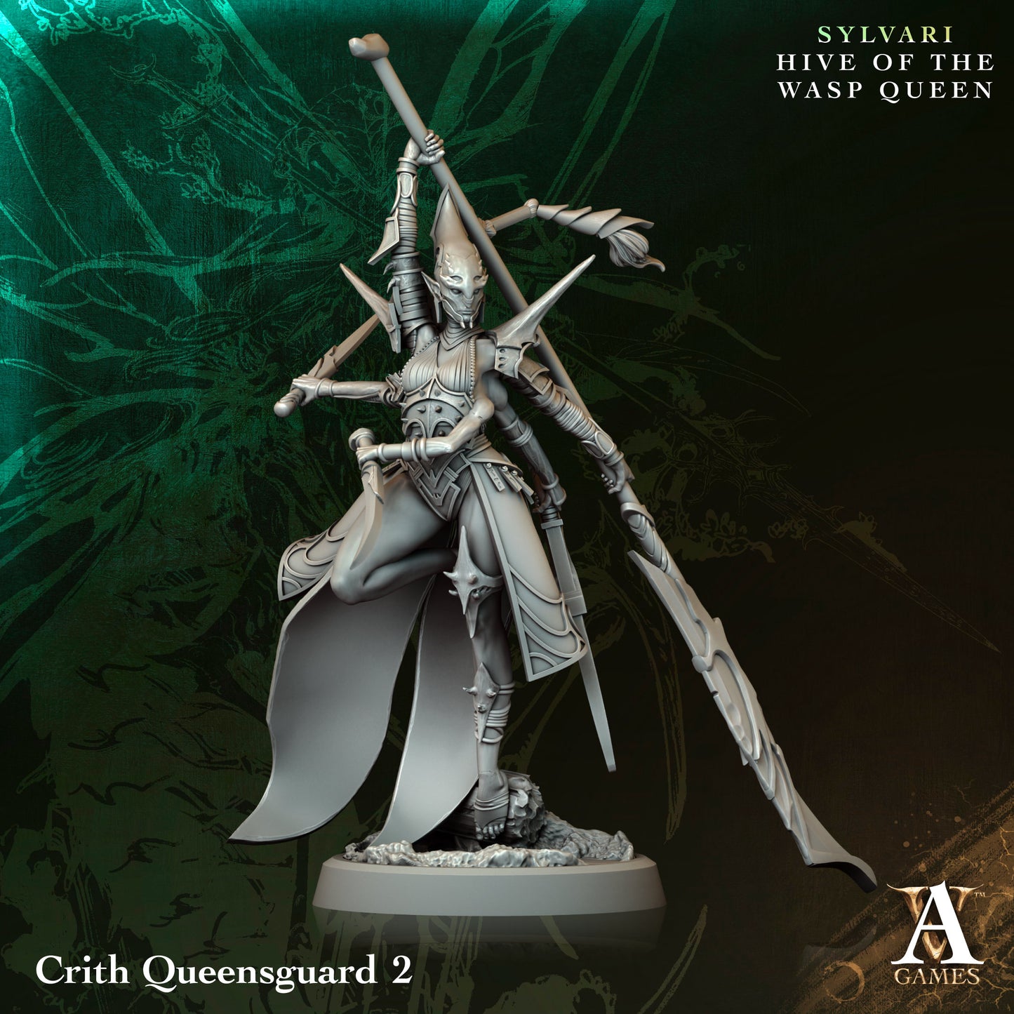 Archvillain Games - Crith Queensguard 2 - Sylvari - Hive of the Wasp Queen 2025 May