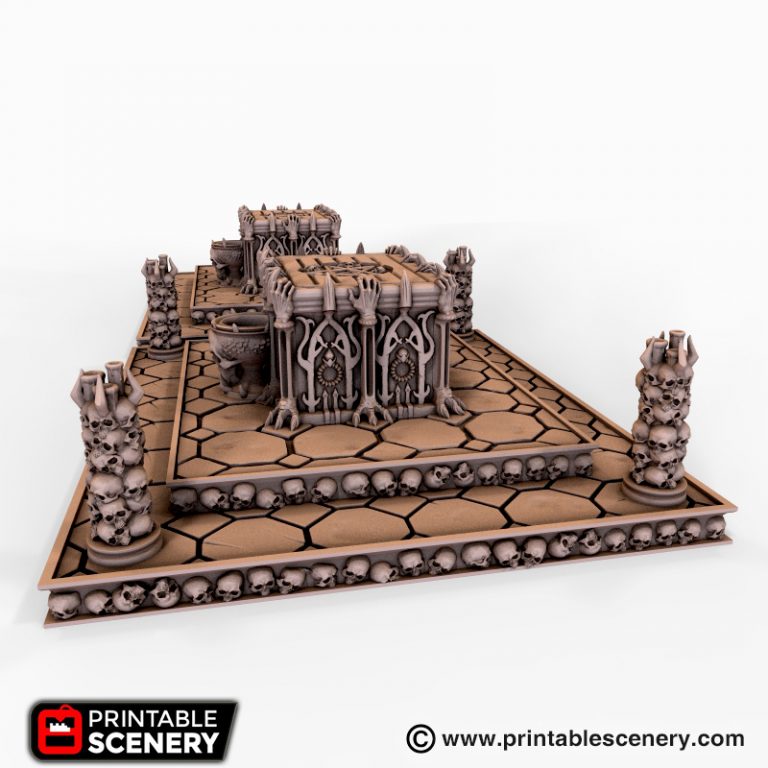 Printable Scenery - Sacrificial Altar - Demons Terrain