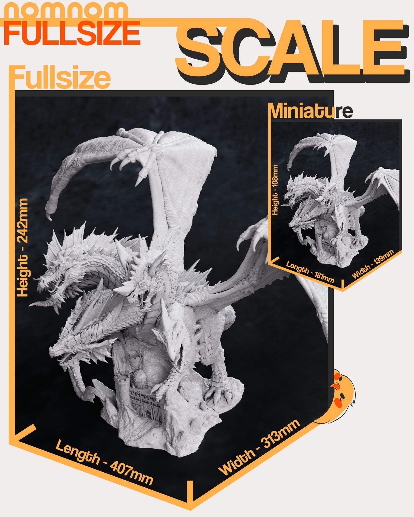 NomNom Figures - Tiamat, Mother of Cromathic Dragons