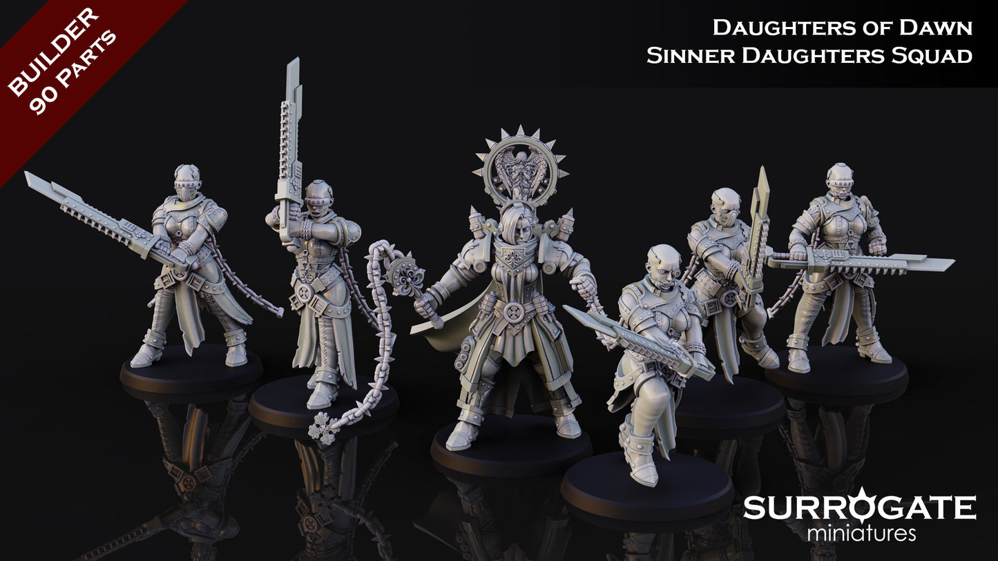 Surrogate Miniatures - Sinner Daughters Squad, Adepta Sororitas - 2024 September