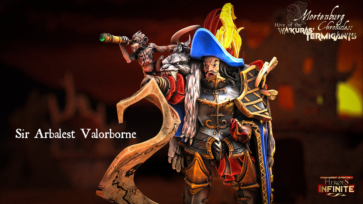 Heroes Infinite Raging Heores - Sir Arbalest Valorborne - 2024 Mortenburg Chronicles - Hive of the Wa´Kura Termigants #56