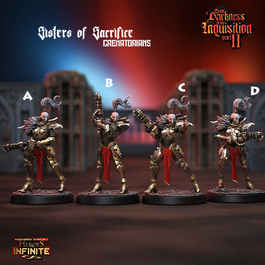 Heroes Infinite Raging Heores - Sisters of Silence Crematorians, Adeptus Astra Telepathica - Grim Darkness of the Inquisition 2 #40