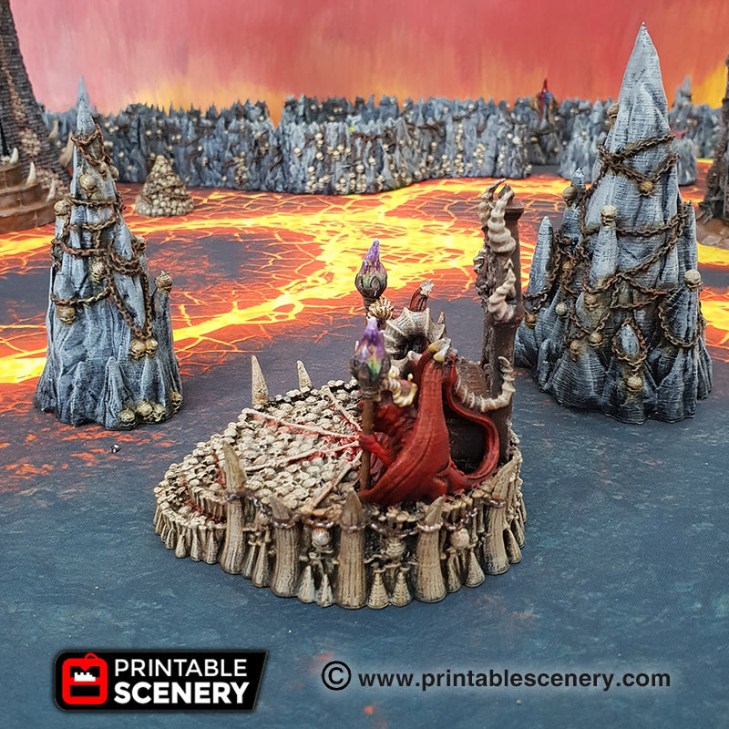 Printable Scenery - Skull Throne - Demons Terrain
