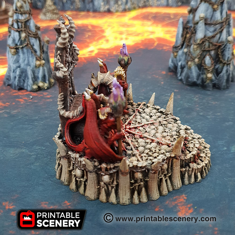 Printable Scenery - Skull Throne - Demons Terrain