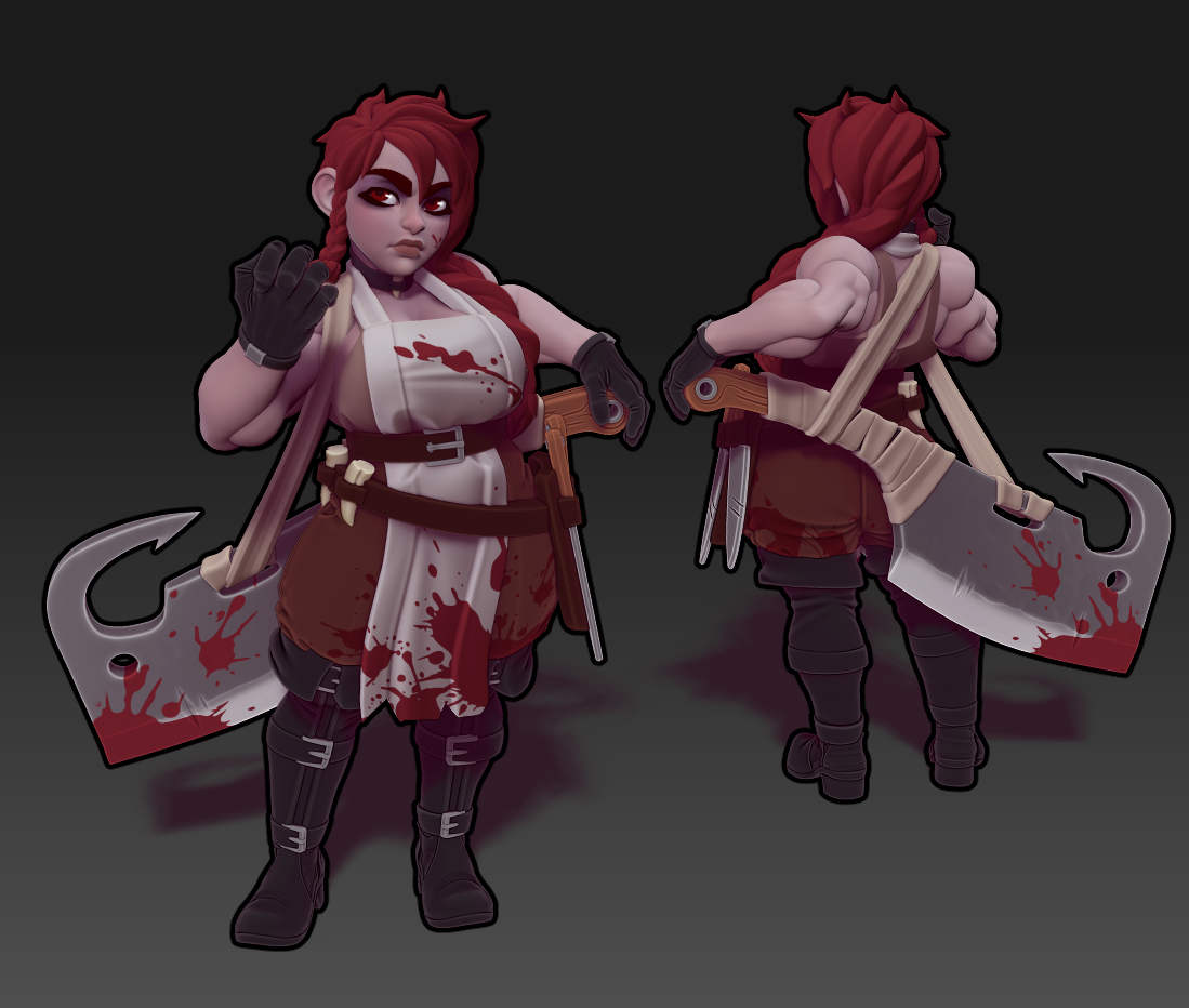 Twin Goddess Miniatures - Mrs Sprat The Butcher - 2025 August