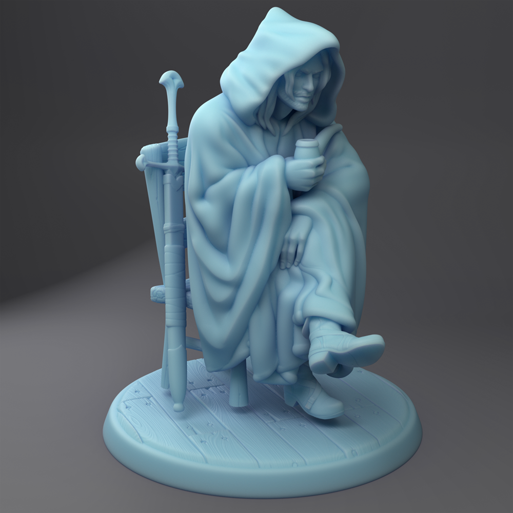 Twin Goddess Miniatures - Mysterious Stranger - Tavern Set 2022 February