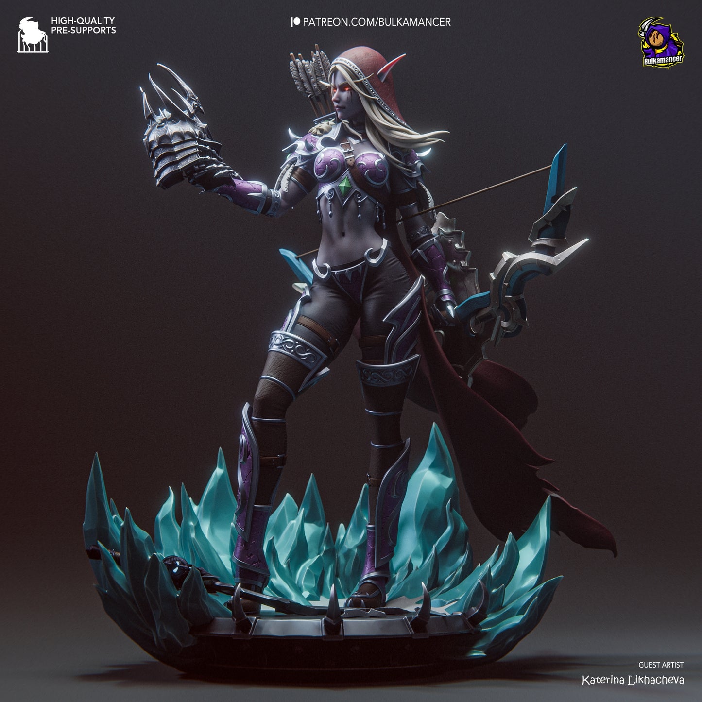 Bulkamancer Sculpts - Sylvanas WIndrunner WoW - 45mm / 273mm