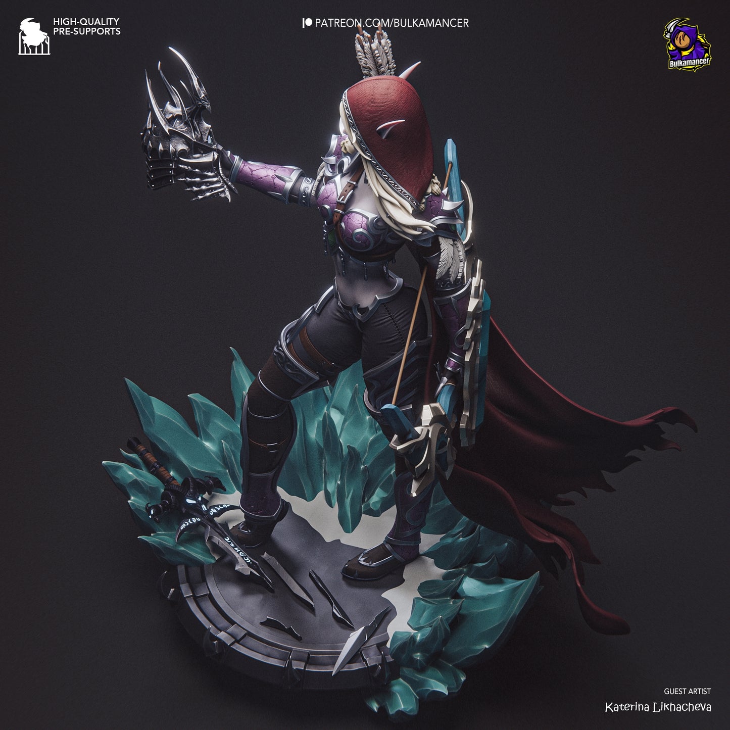 Bulkamancer Sculpts - Sylvanas WIndrunner WoW - 45mm / 273mm