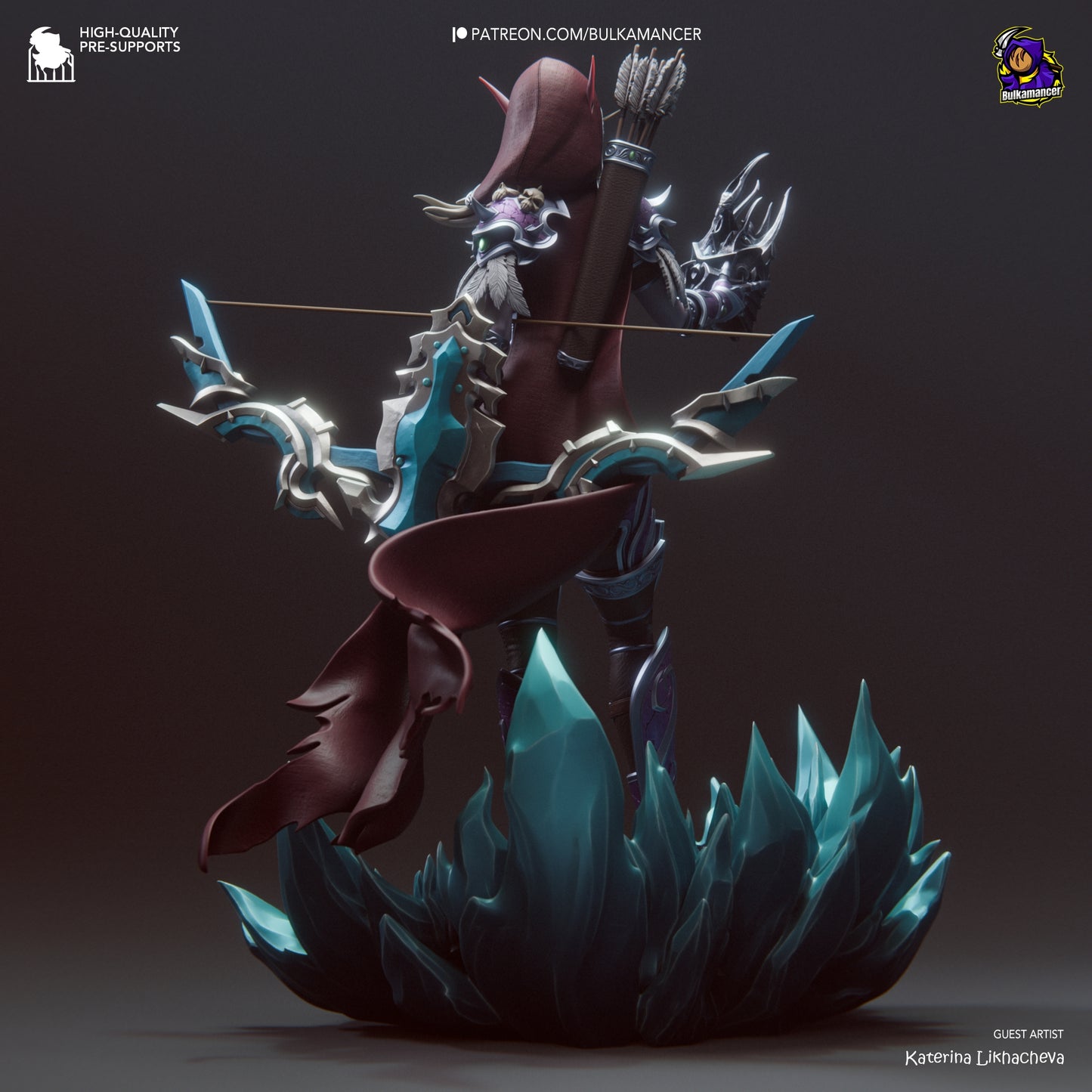Bulkamancer Sculpts - Sylvanas WIndrunner WoW - 45mm / 273mm