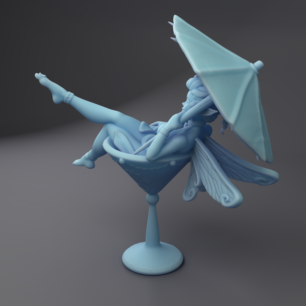 Twin Goddess Miniatures - Tini Matrini, the Drink Fairy - Summer Sale 2022 July