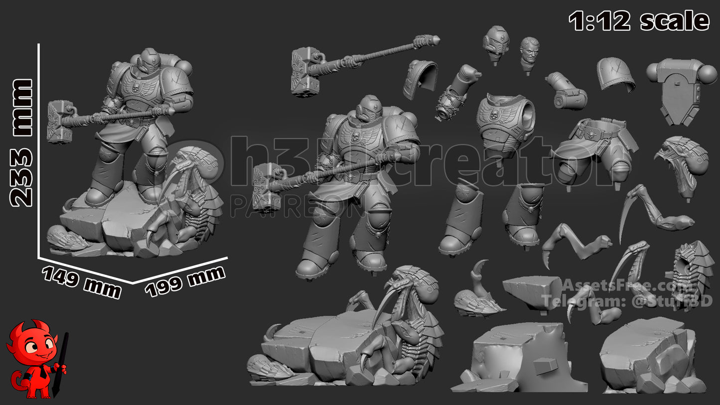 H3LL Creator - Demetrian Titus, Ultramarines - Warhammer 40K