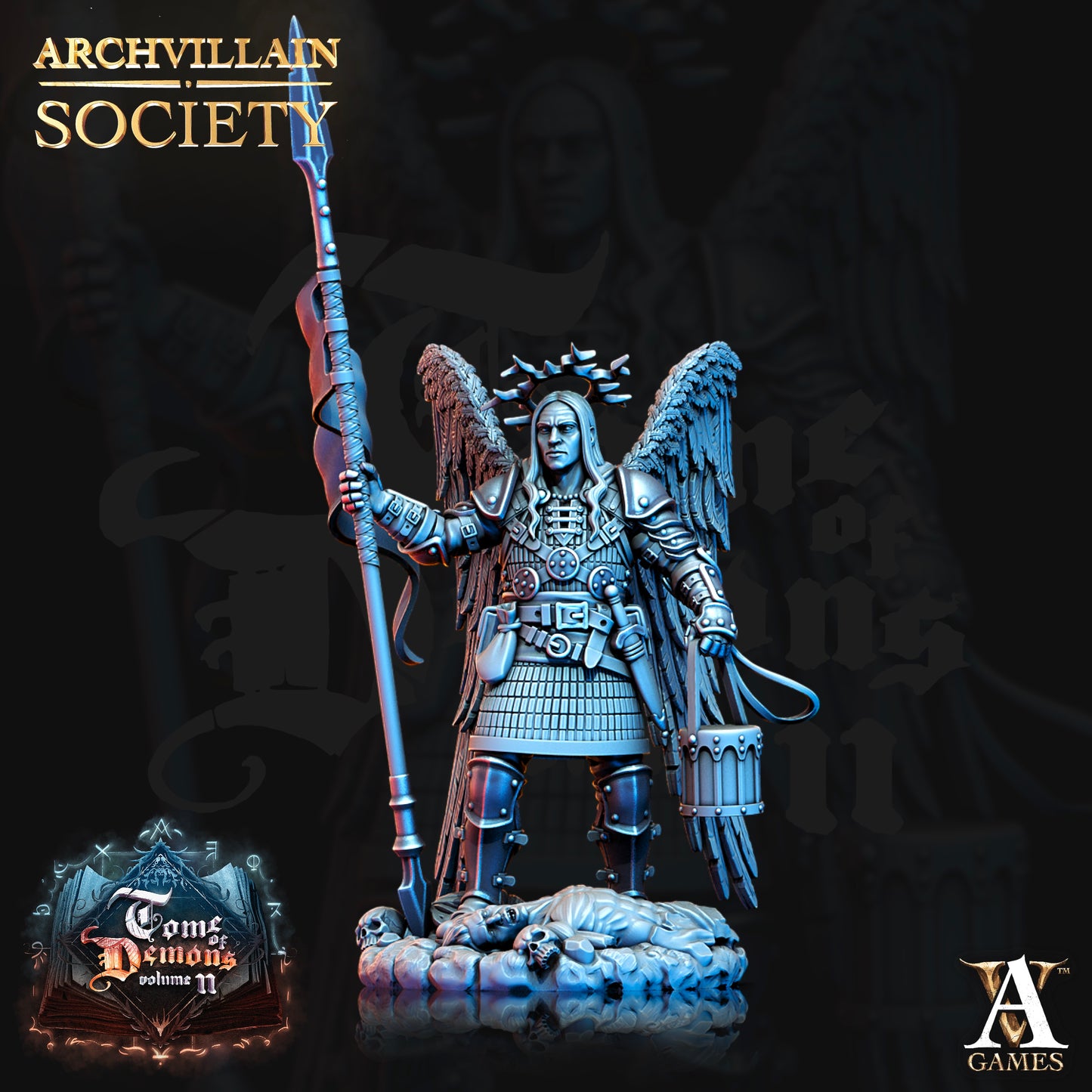 Archvillain Games - Ameliodas the Sonorous Aasimar Archvillain Society Vol. 7 Tome of Demons Vol.2 2022 January