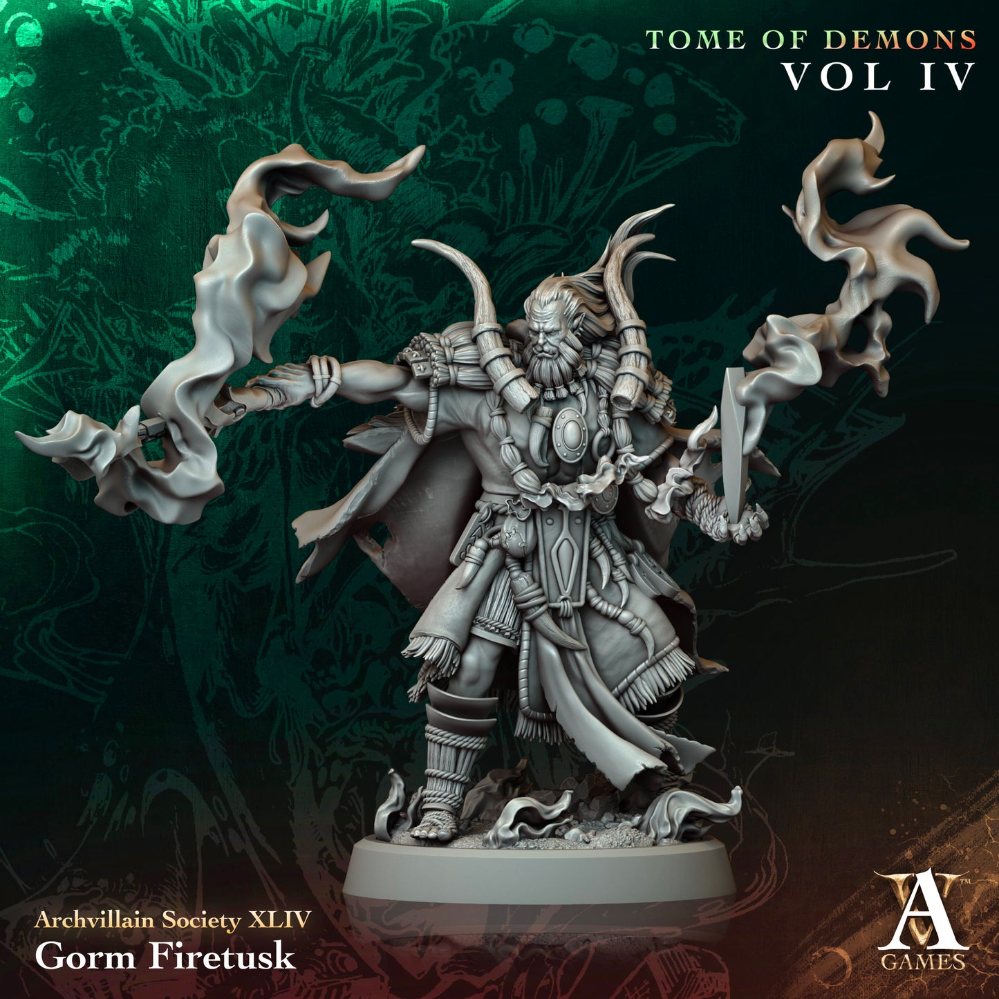 Archvillain Games - Gorm Firetusk - Archvillain Society Vol. XLIV - Tome of Demons Vol IV 2025 February