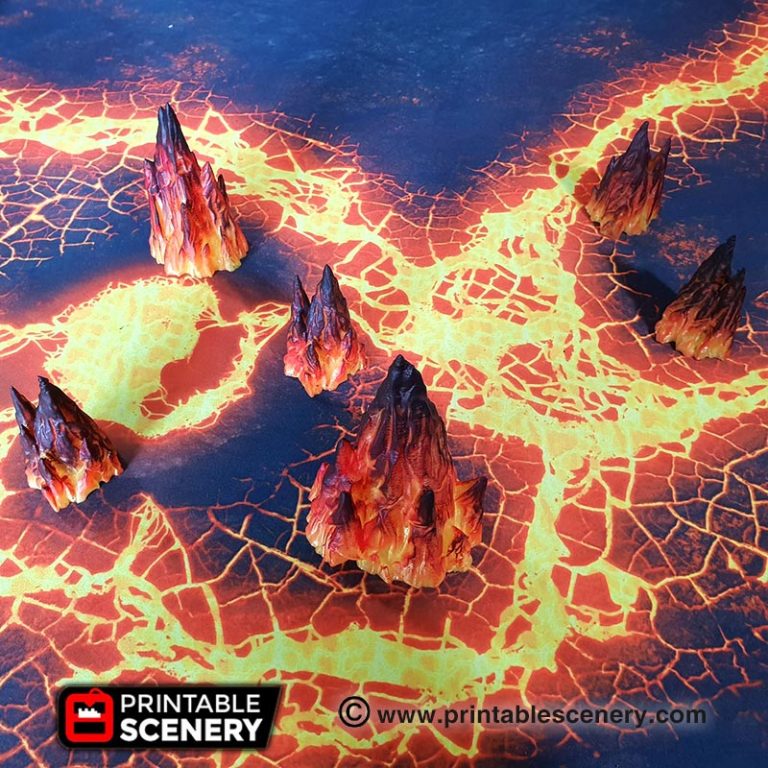 Printable Scenery - Tormented Scater - Demons Terrain