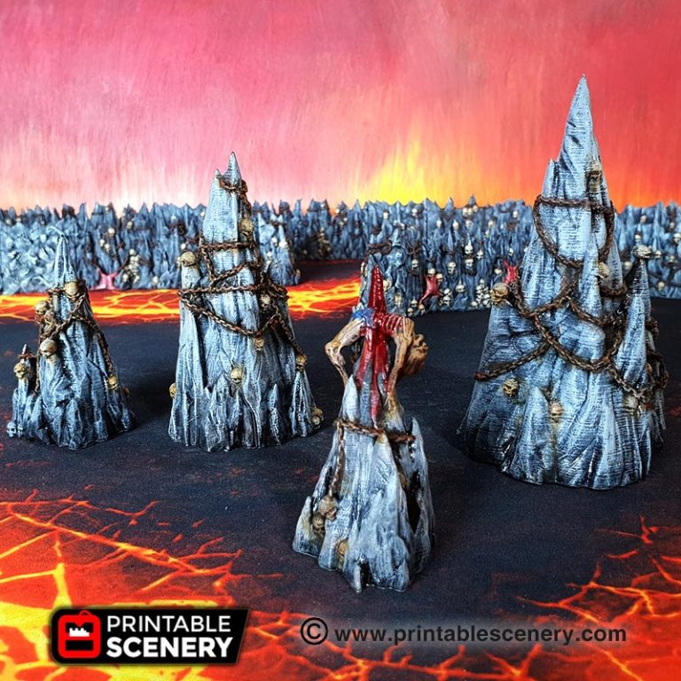 Printable Scenery - Tormented Scater - Demons Terrain