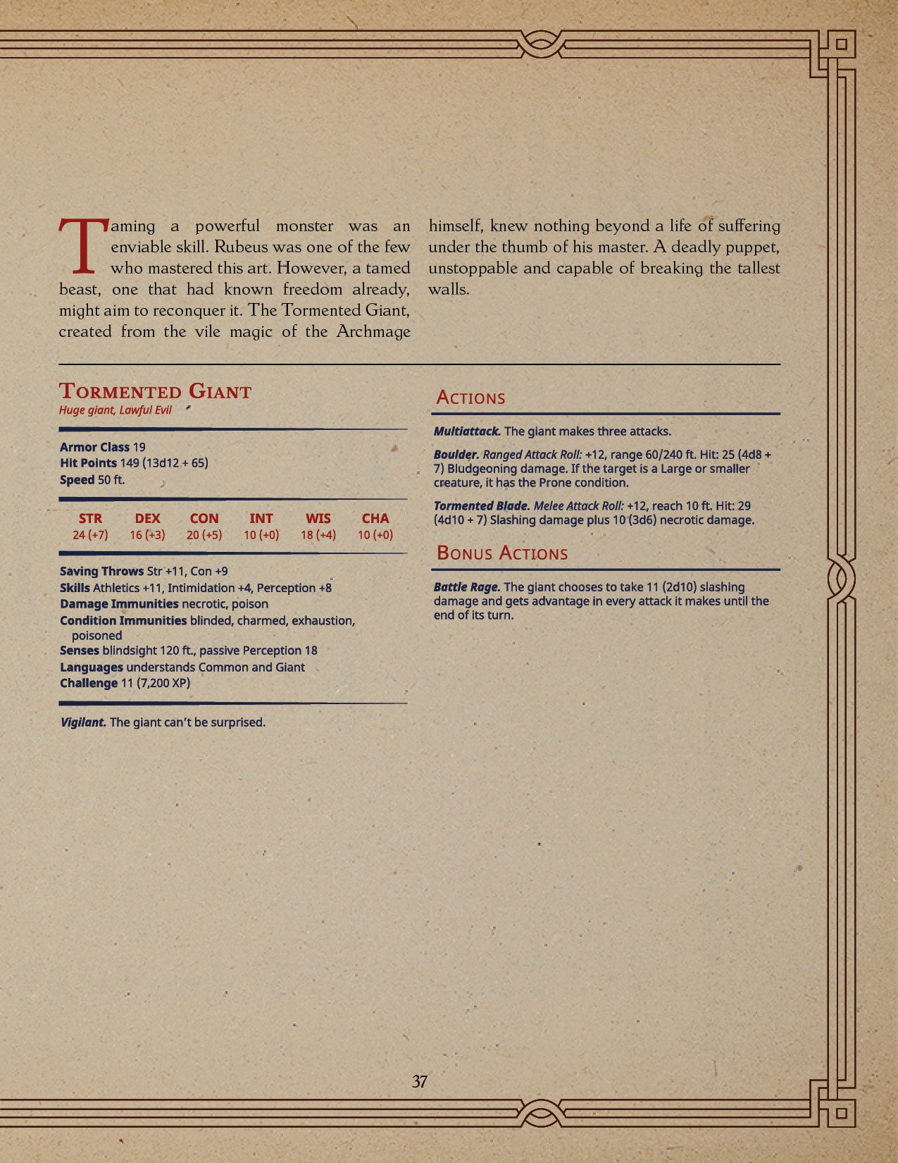 Loot Studio - Tormented Giant (Huge) - Dawnkeep Assault 2025 November