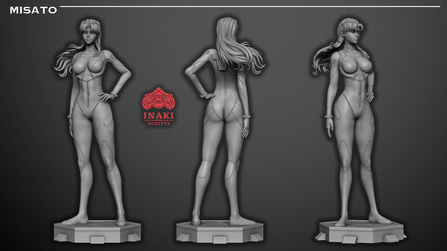 Inaki Sculpts - Misato Katsuragi, Evangelion
