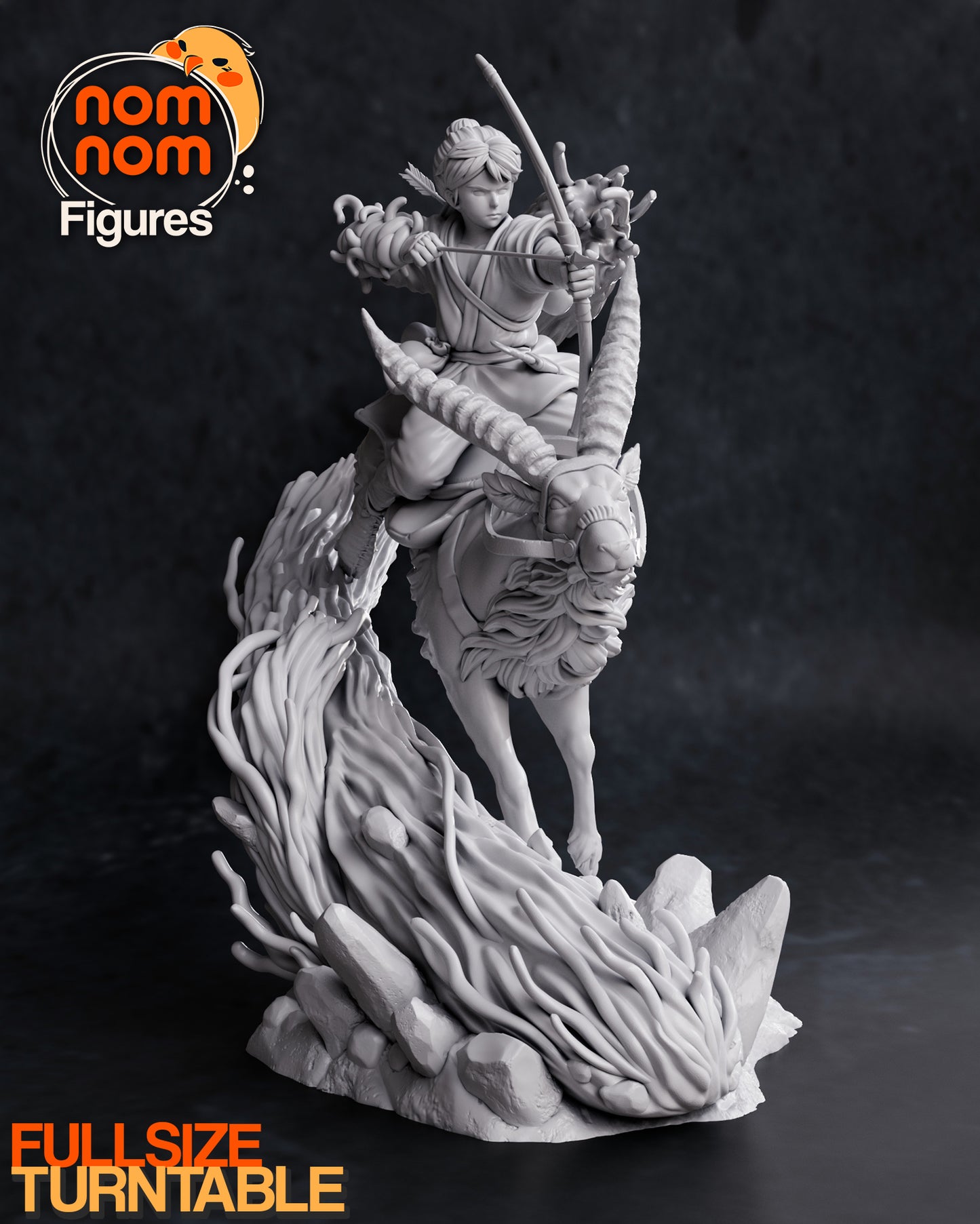 NomNom Figures - Prince Ashitaka 75mm / 178mm