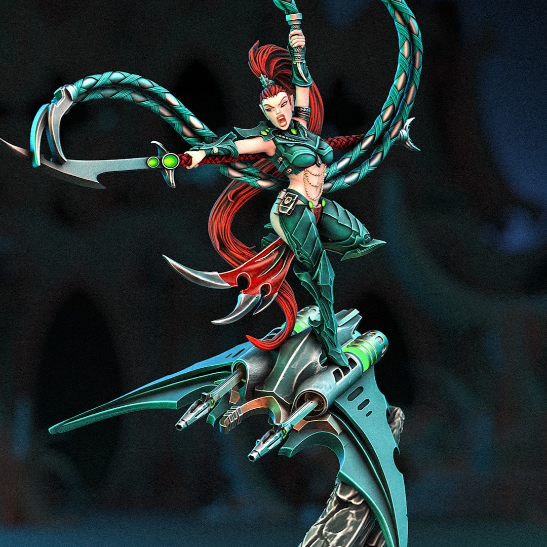 One Page Rules - Gladiatrix Vaeloria Bloodlash on Glider, Aeldari 2024 August