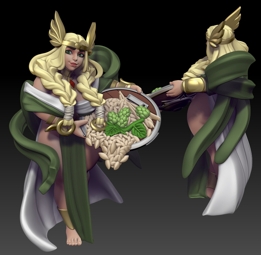 Twin Goddess Miniatures - Vanir Harvest - Goddess 2024 April